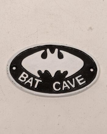 Bat Cave Cast Iron Sign