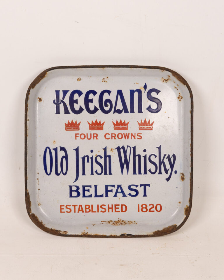 Keegan's Whiskey Belfast Enamel Tray