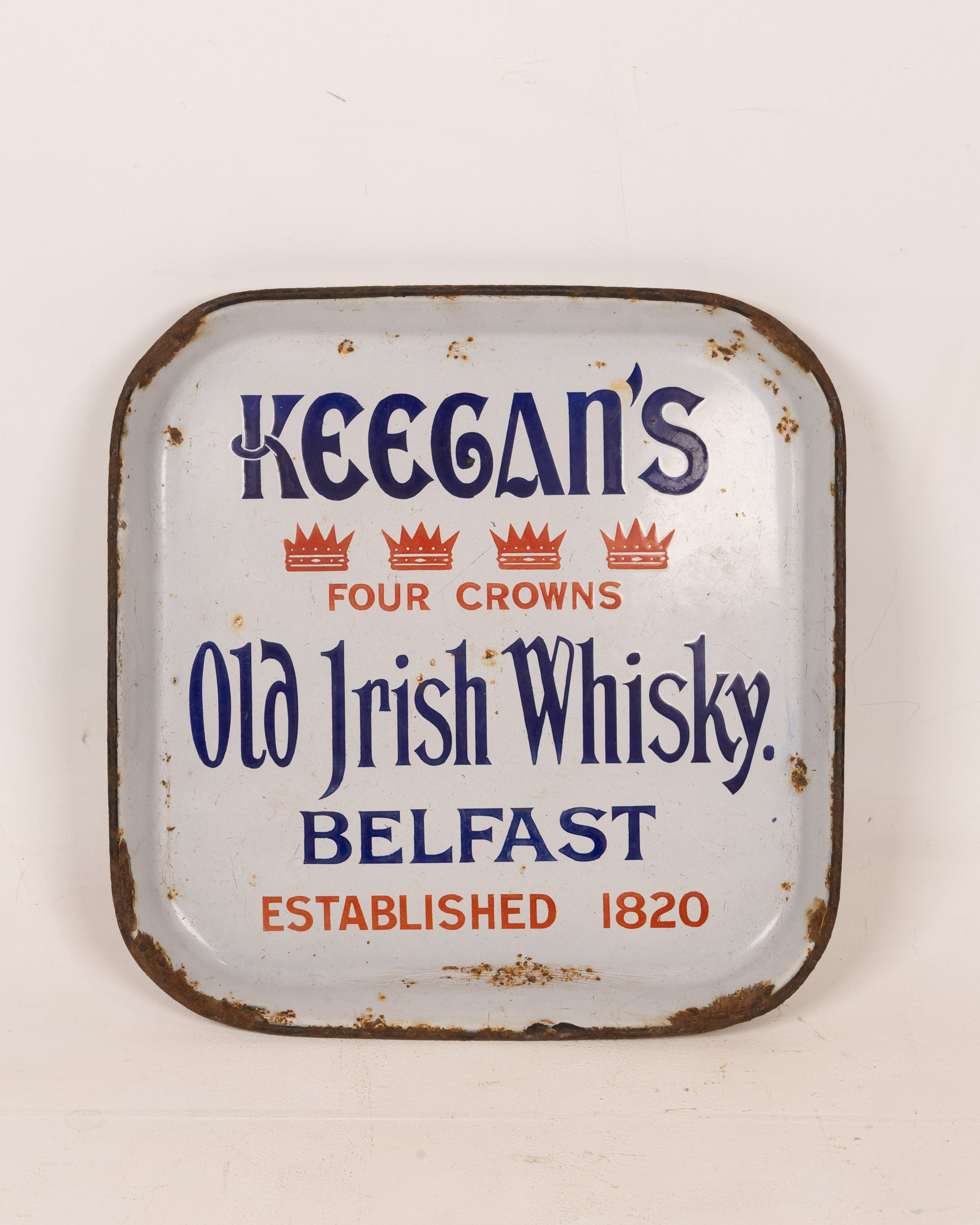 Keegan’s Whiskey Belfast Enamel Tray