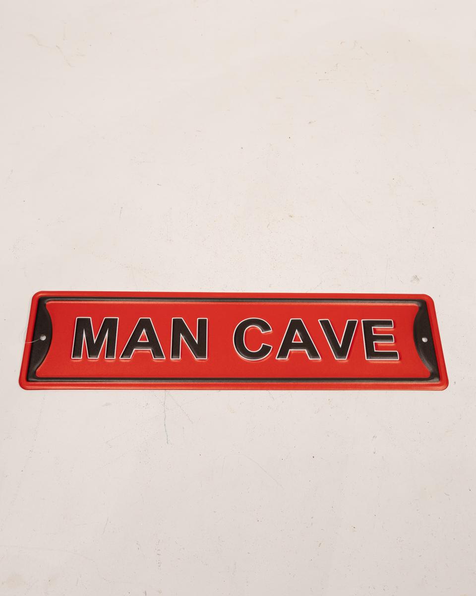 Red and Black ‘Man Cave’ Tin Sign