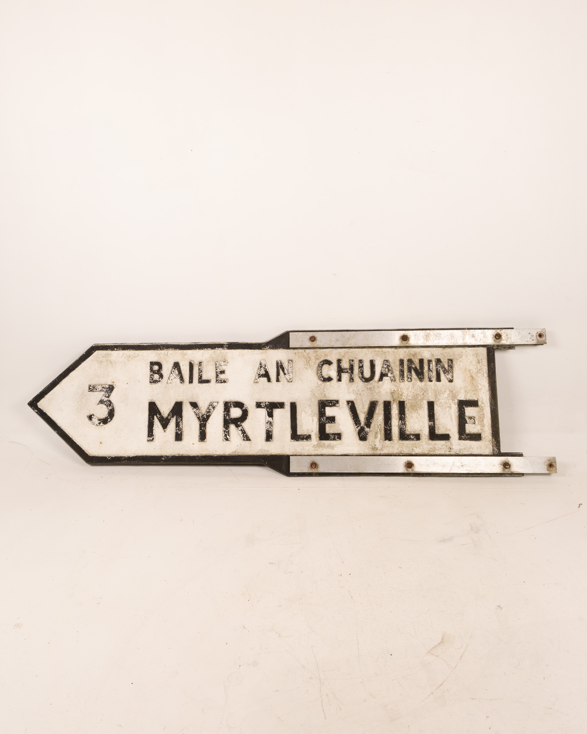 Vintage Myrtleville Irish Road Sign