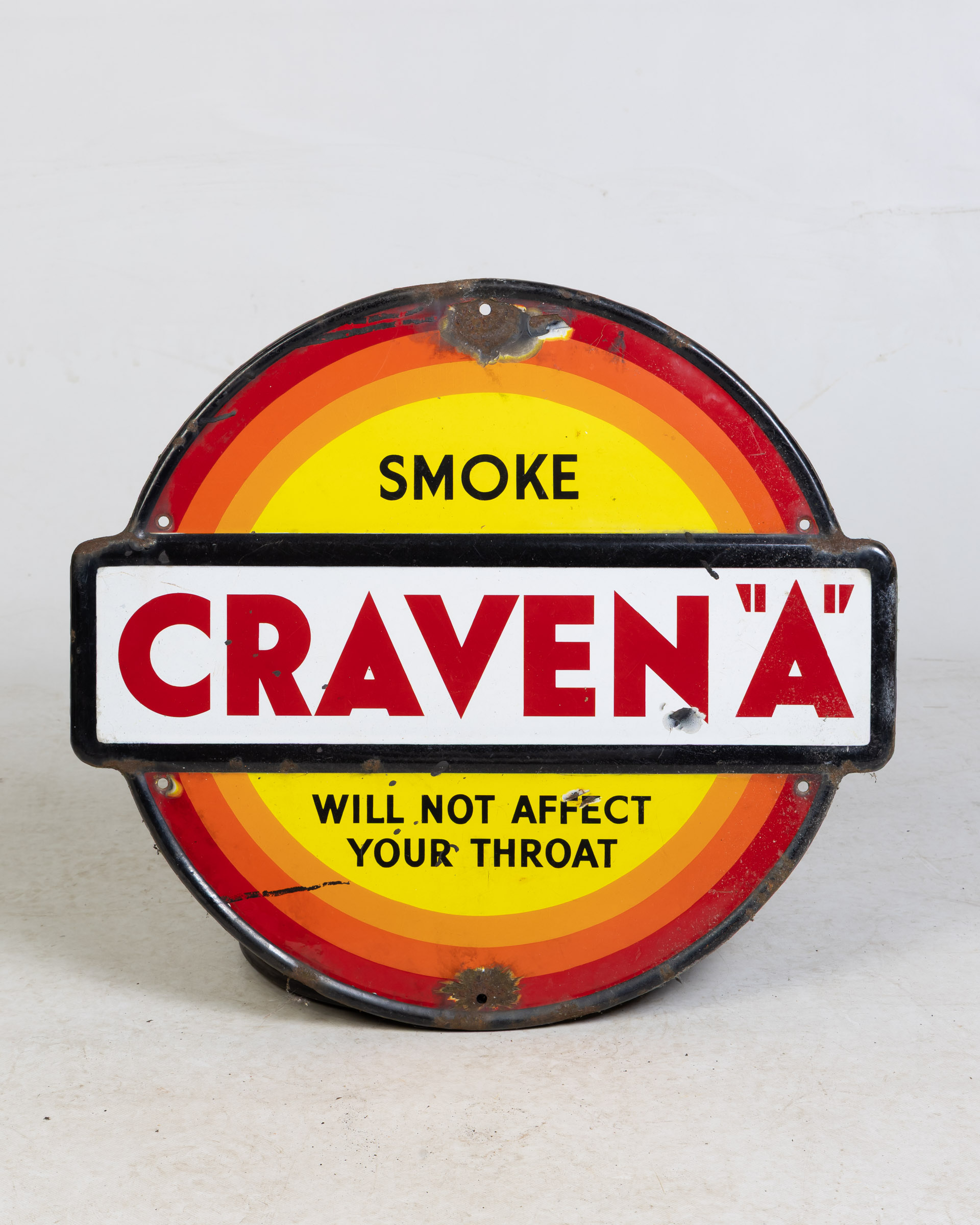 Vintage Craven “A” Enamel Sign