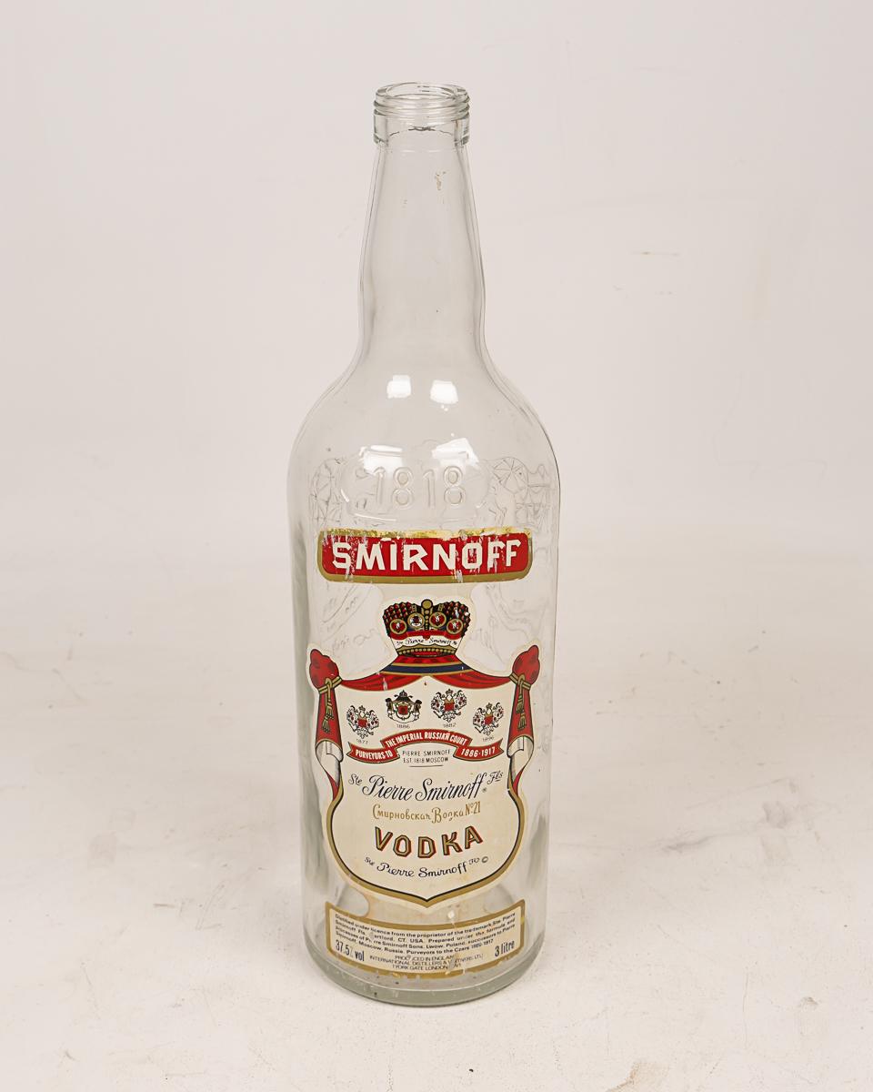 Oversized Smirnoff Vodka Bottle