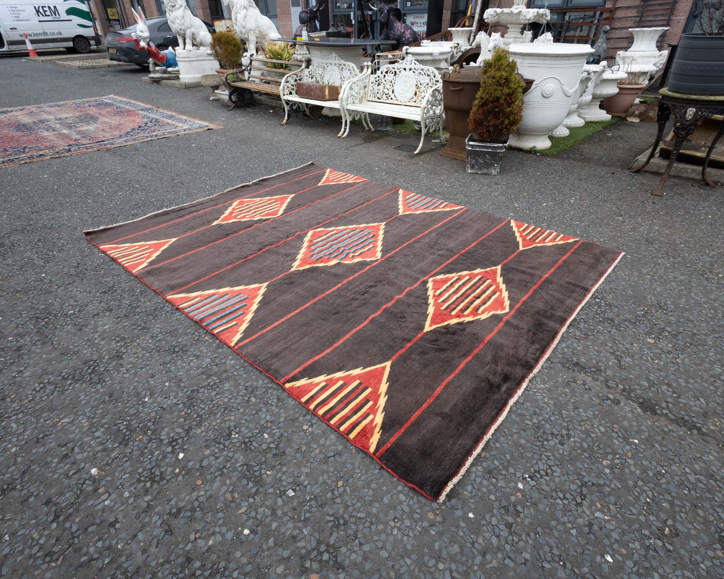 ST32 Afghan Zeigla Wool Rug – Handwoven Natural Dye