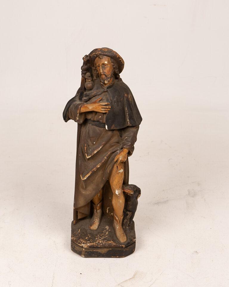 Ceramic Saint Rocco Figurine