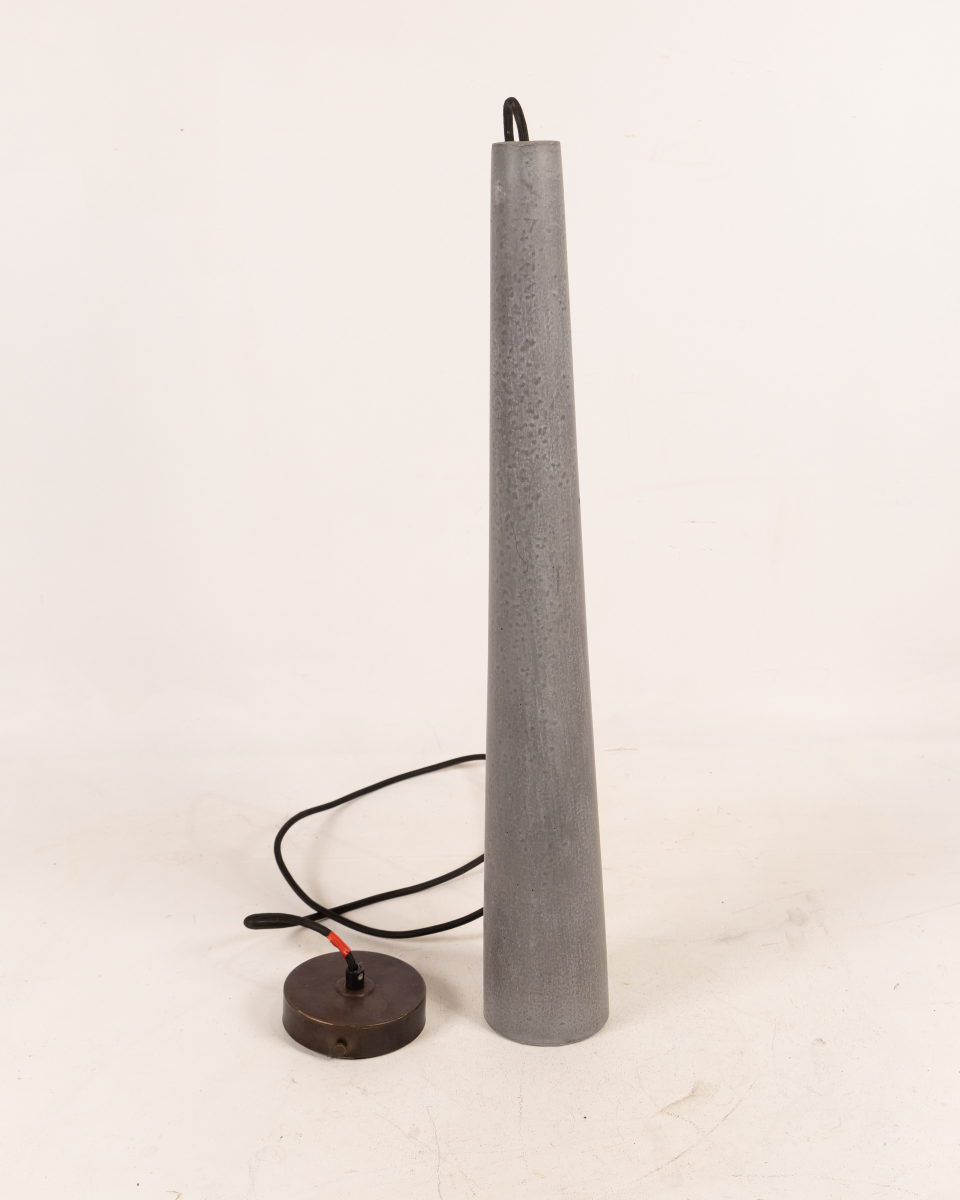 Concrete Cone Pendant Light – Industrial Style