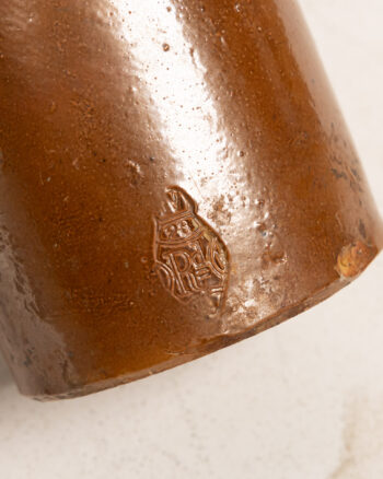 Doulton Lambeth Square Mouth Stoneware Bottle