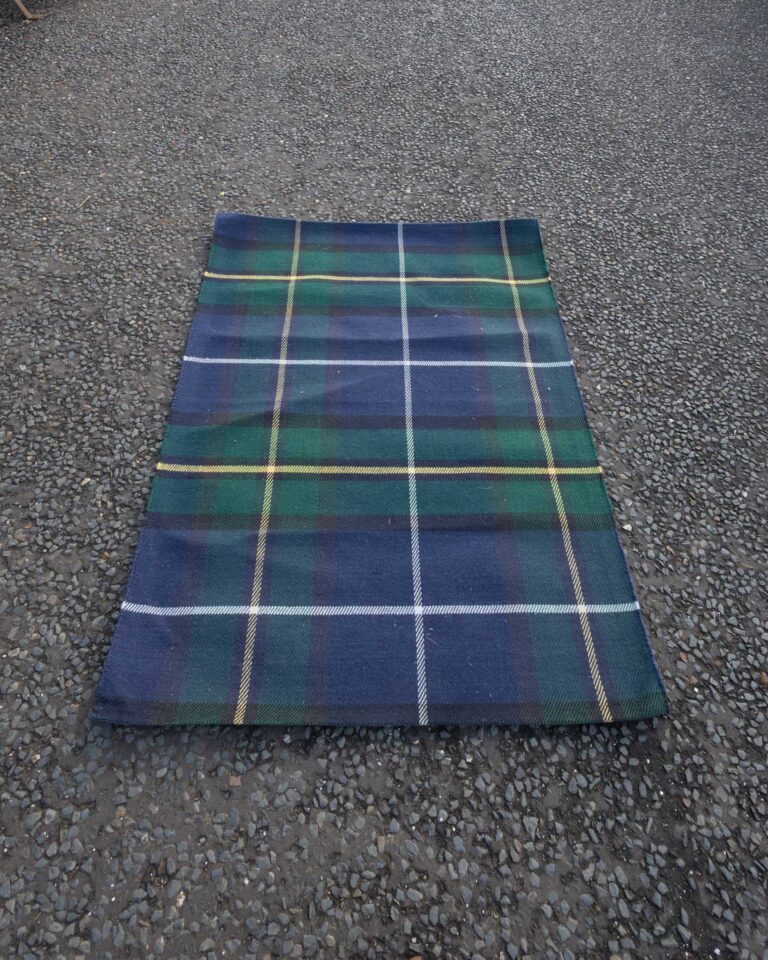 JUN18 Blue, Green & Yellow Tartan Rug