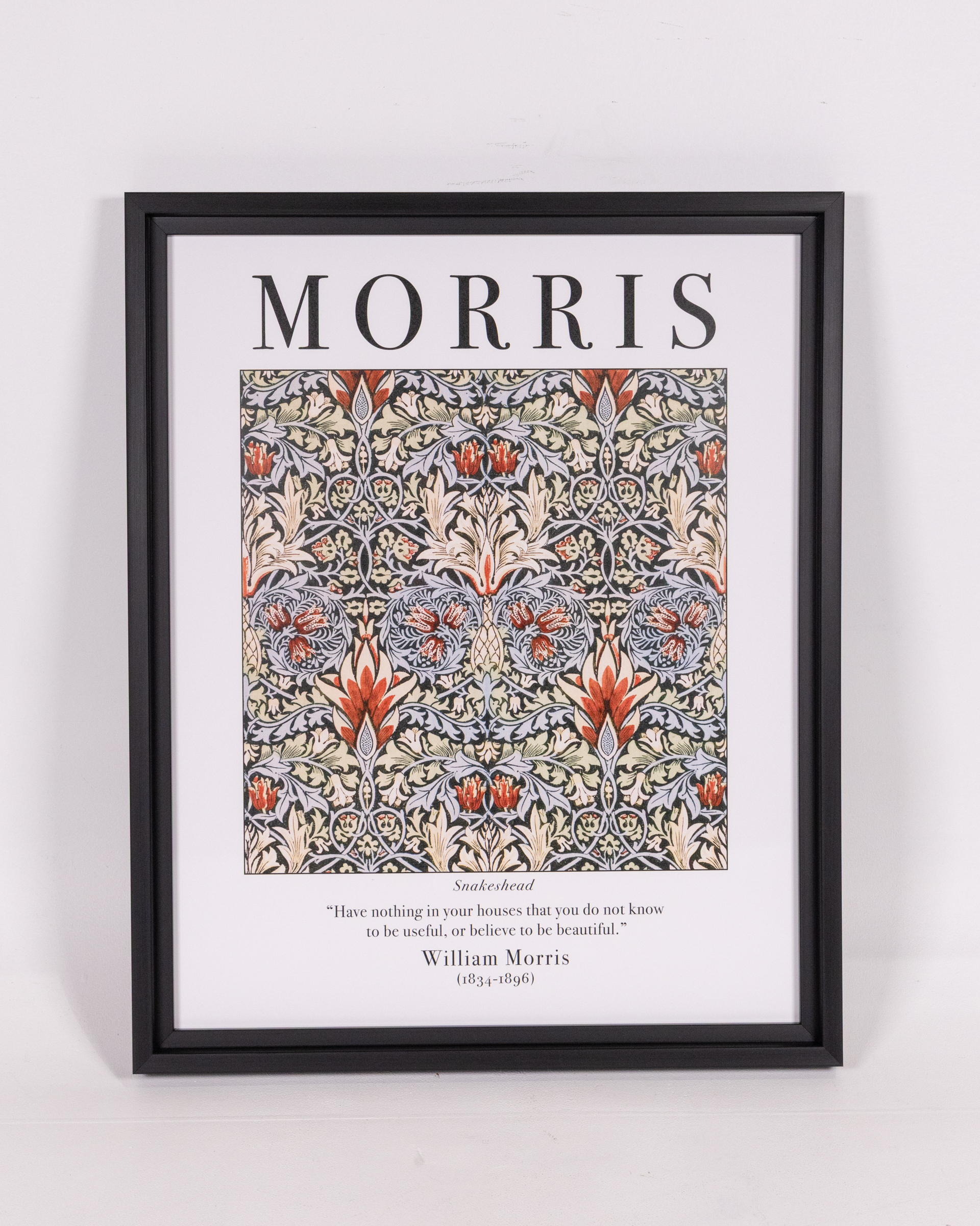 William Morris Framed Print – Snakeshead