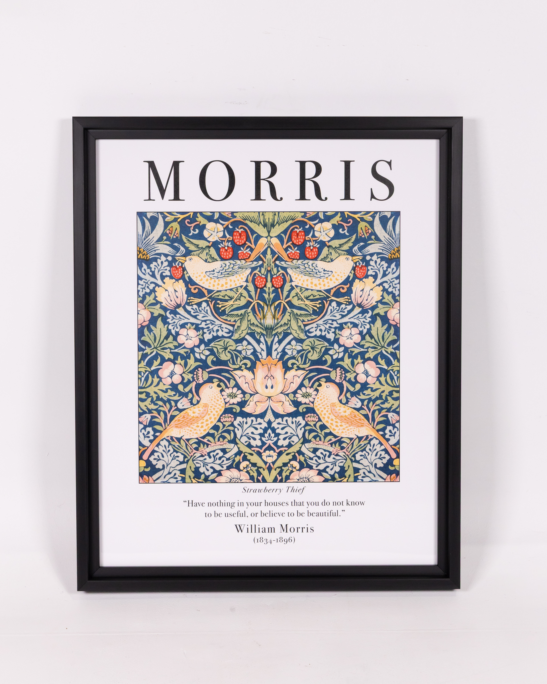 William Morris Framed Print – Strawberry Thief