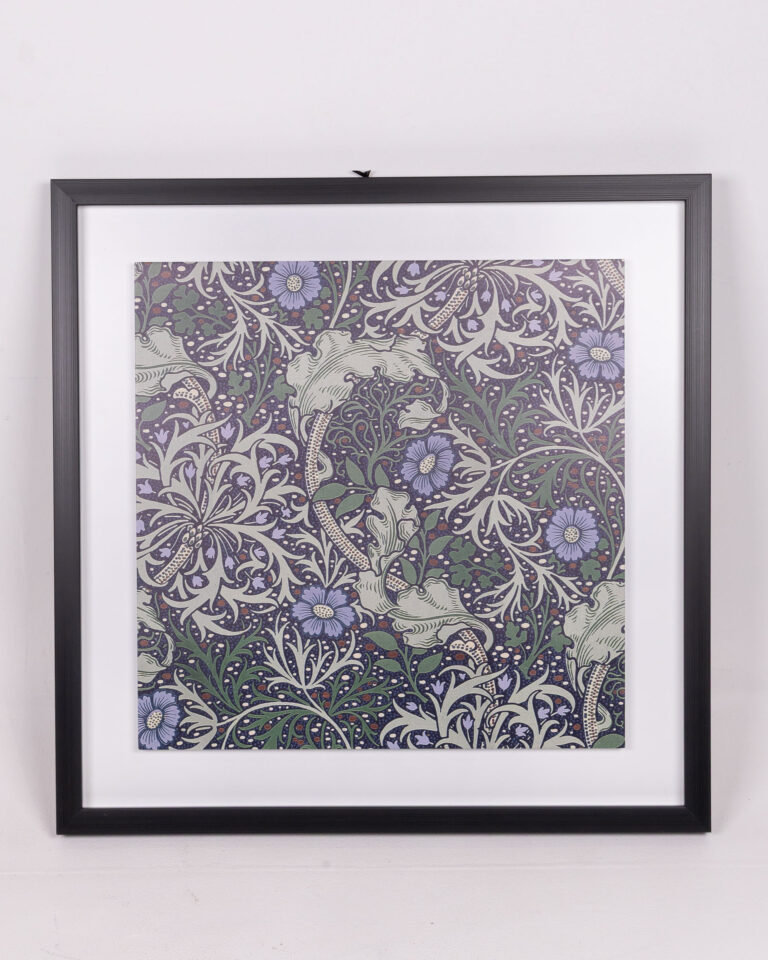 William Morris Framed Plaque - Seaweed