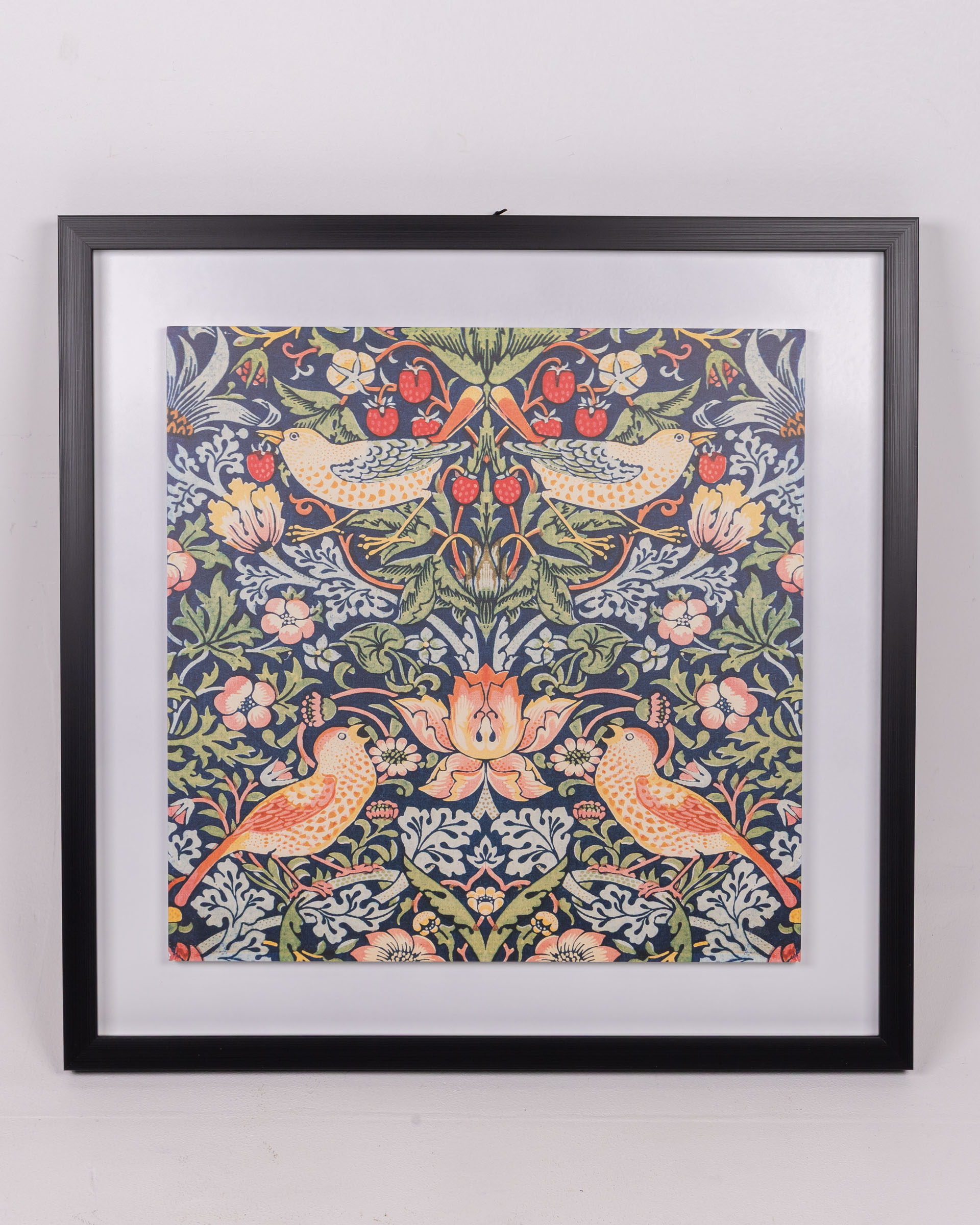 William Morris Framed Plaque – Strawberry Thief