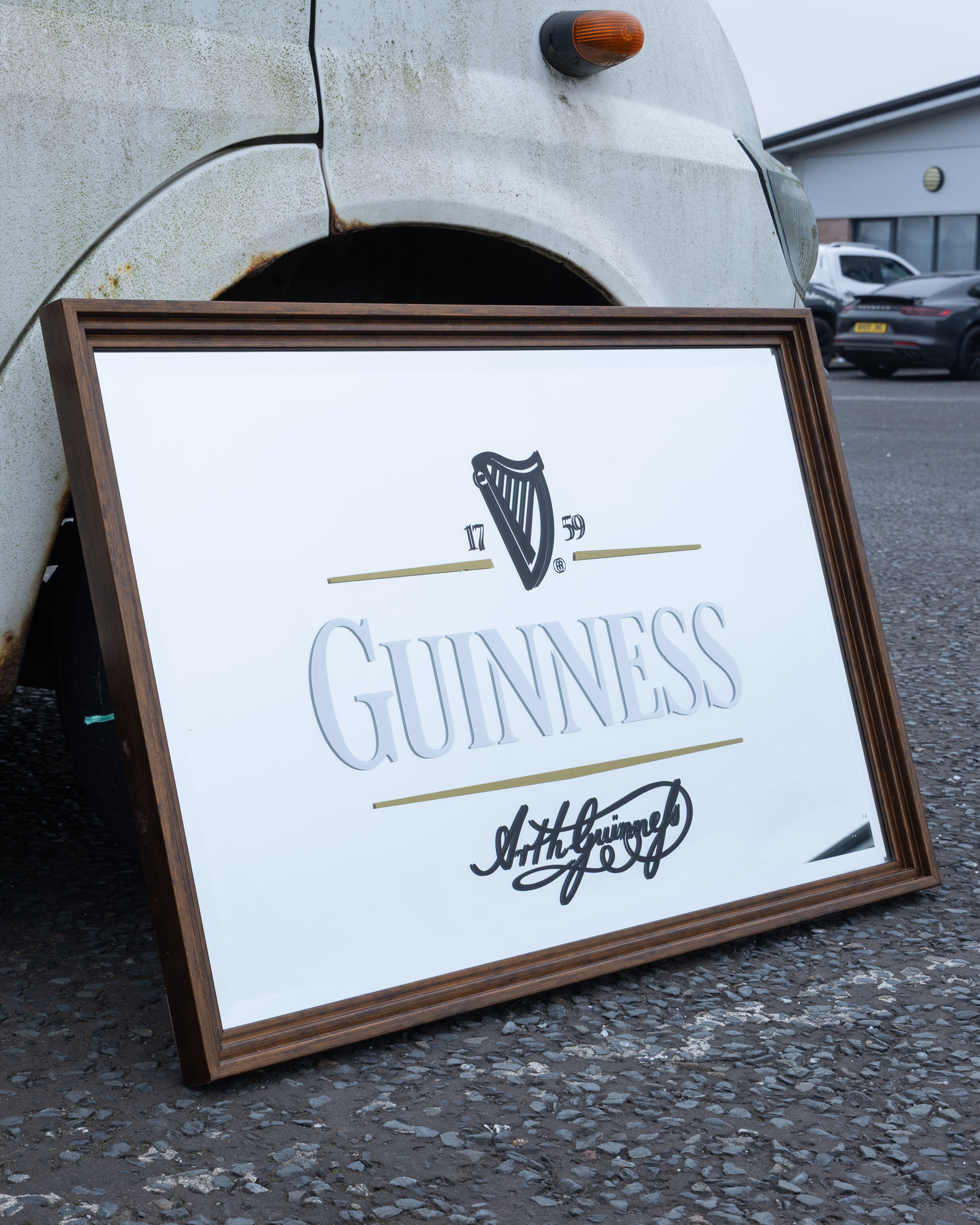 Vintage Guinness Bar Mirror