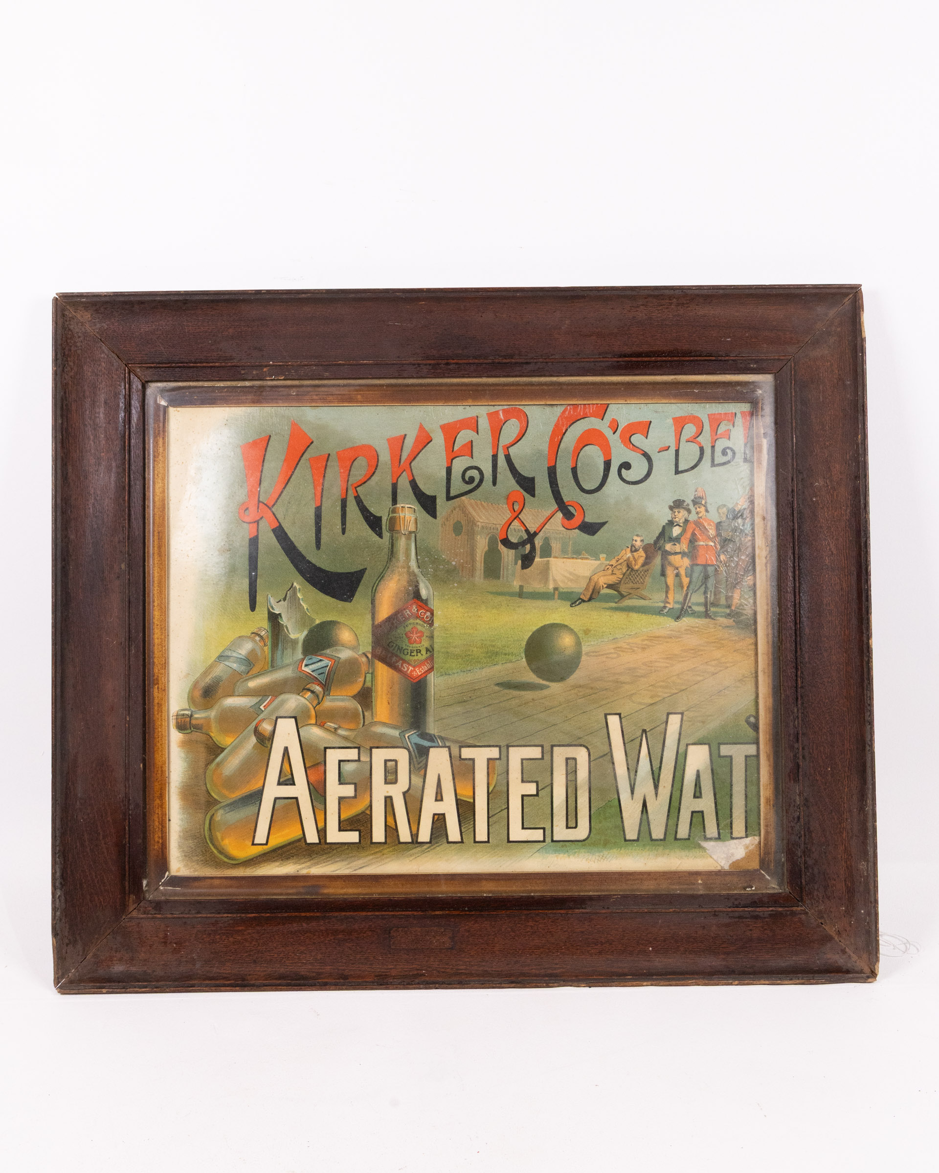 Kirker & Co Aerated Water Framed Advertisement