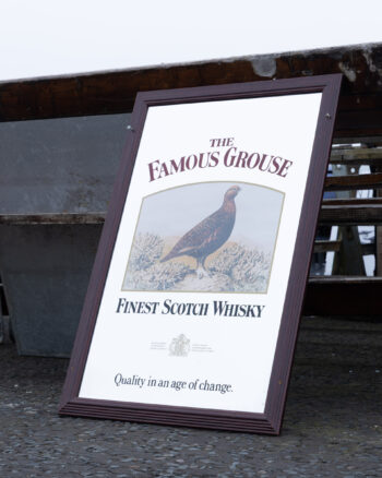 Vintage Famous Grouse Whisky Mirror