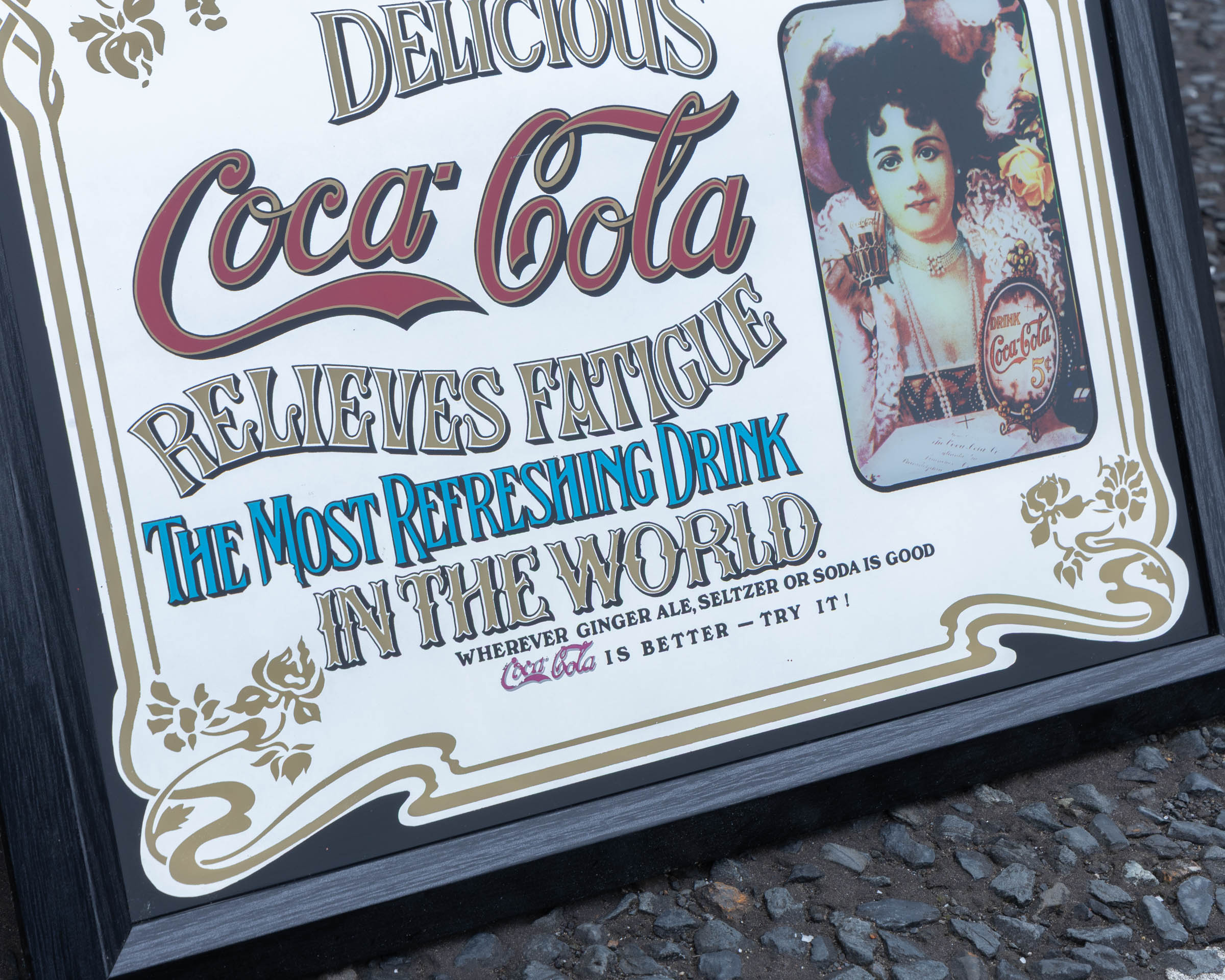 Vintage Coca-Cola Advertising Mirror - On The Square Emporium