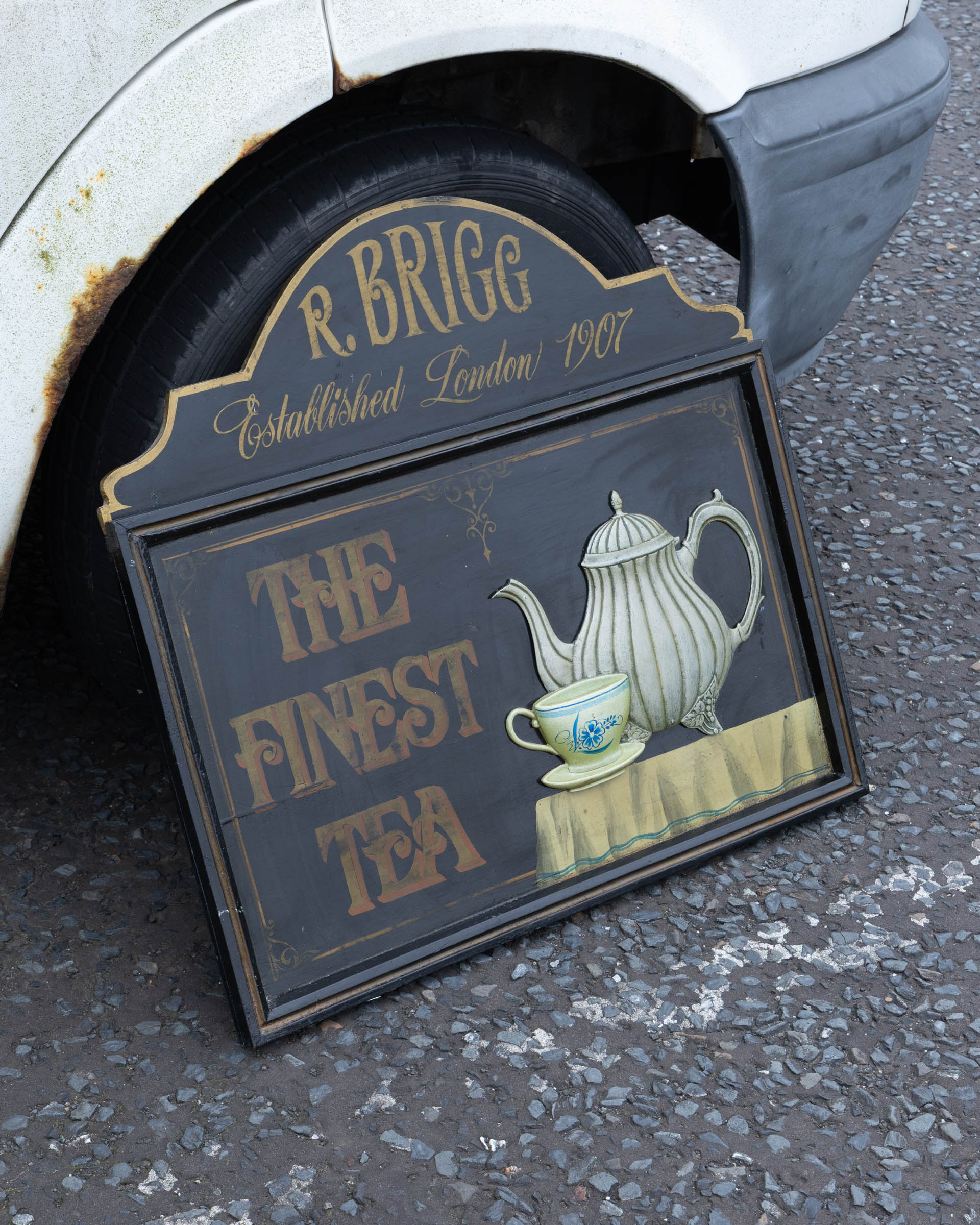 Vintage R. Brigg Finest Tea Advertising Sign - On The Square Emporium