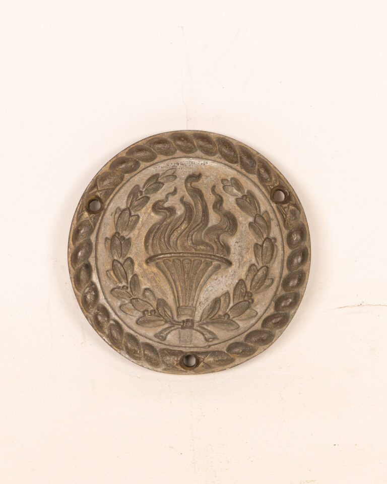 Vintage Fire Insurance Mark with Torch Design