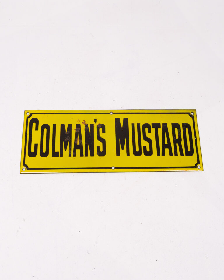 Colman's Mustard Enamel Sign
