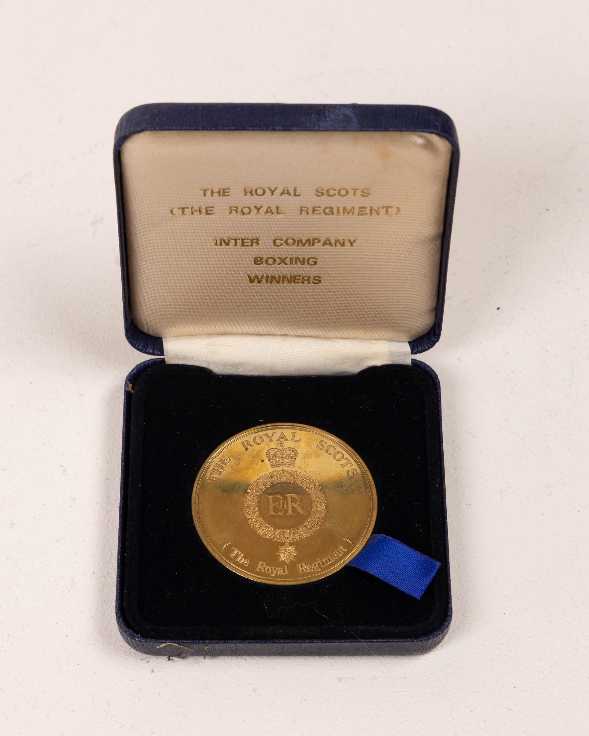 Royal Scots Regiment Boxing Winner Medal in Case