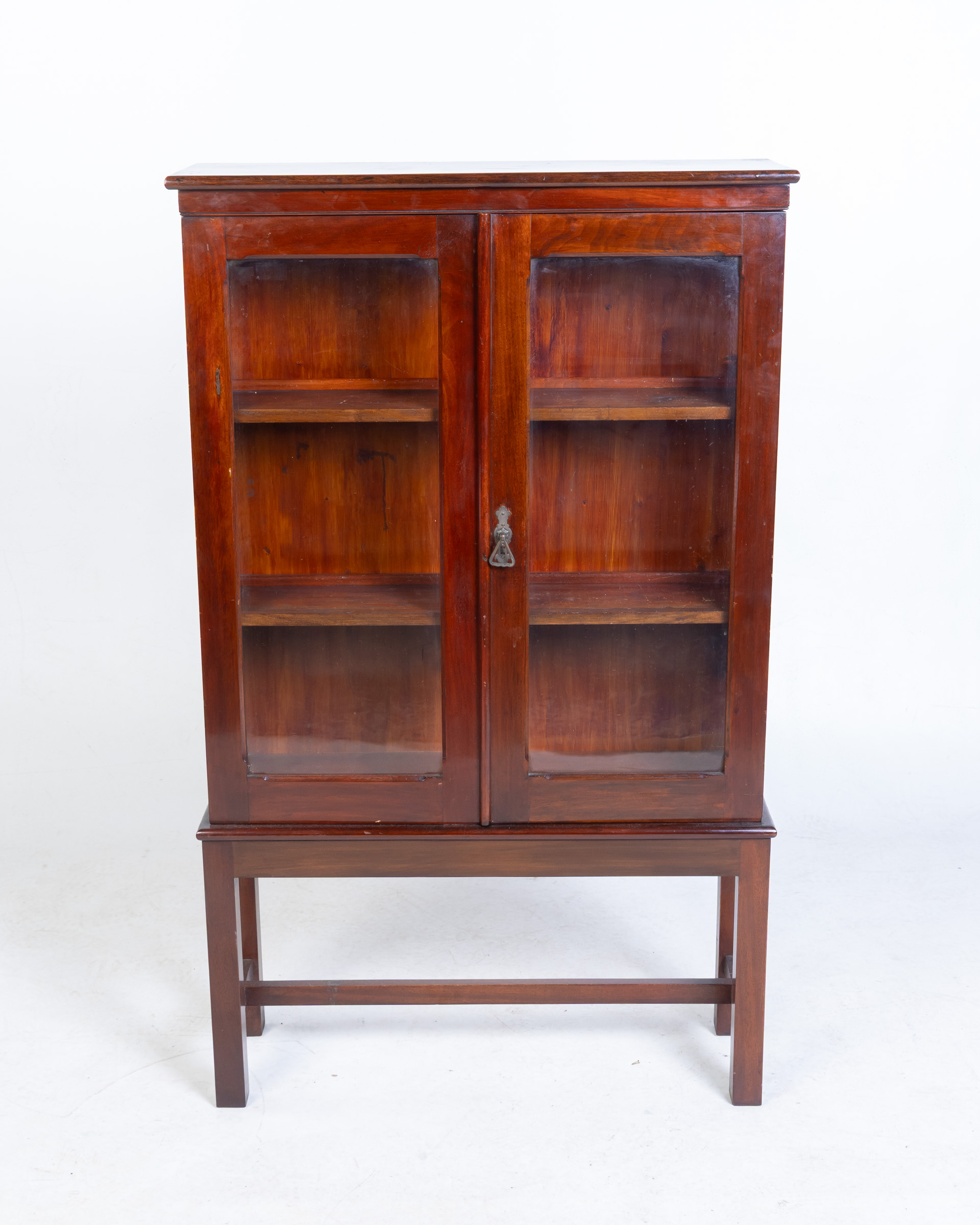 Mahogany Display Cabinet on Stand