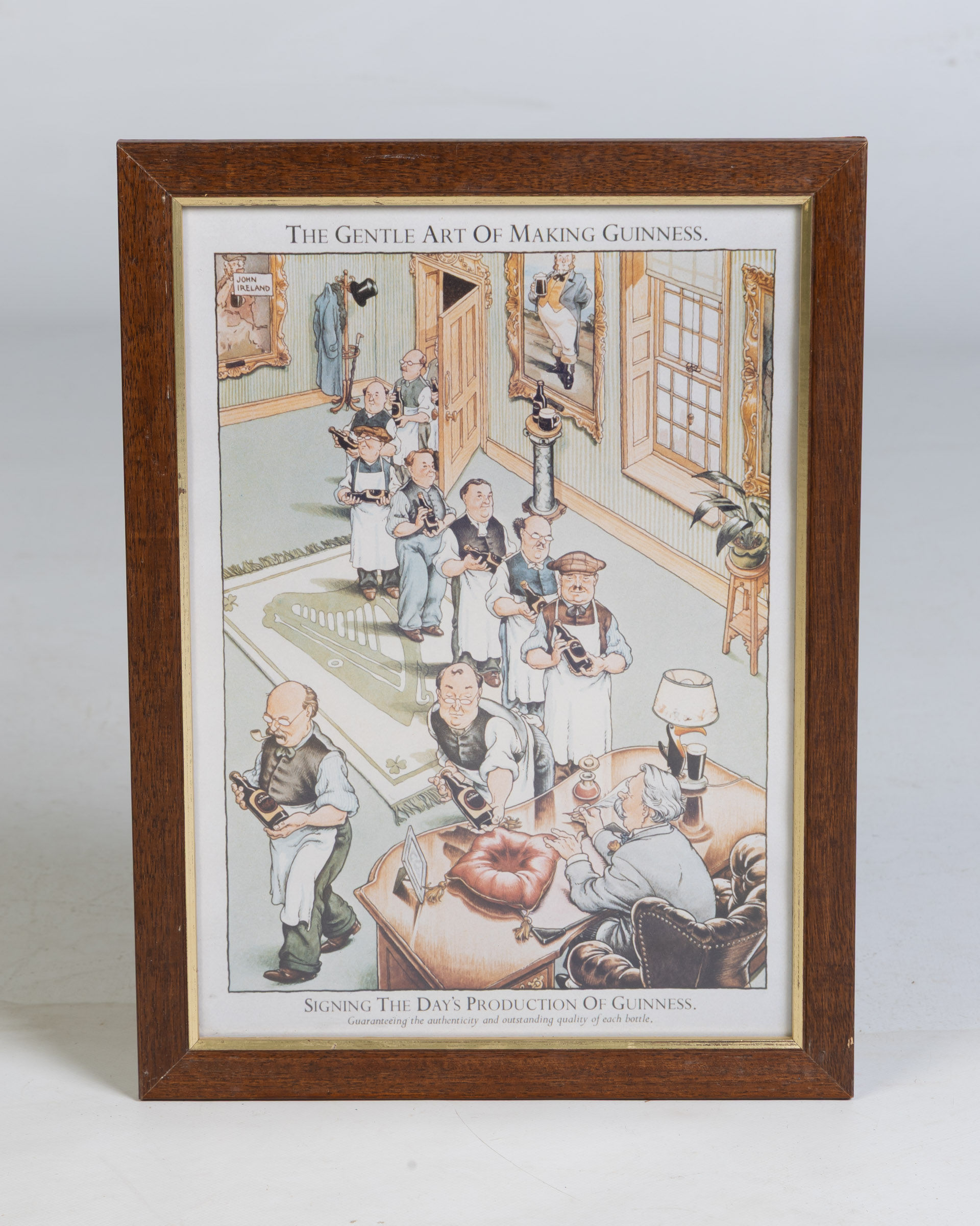 Guinness Making Framed Print – Signing the Day’s Production of Guinness