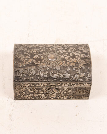 Vintage Trinket Box w/ Blue Velvet Lining