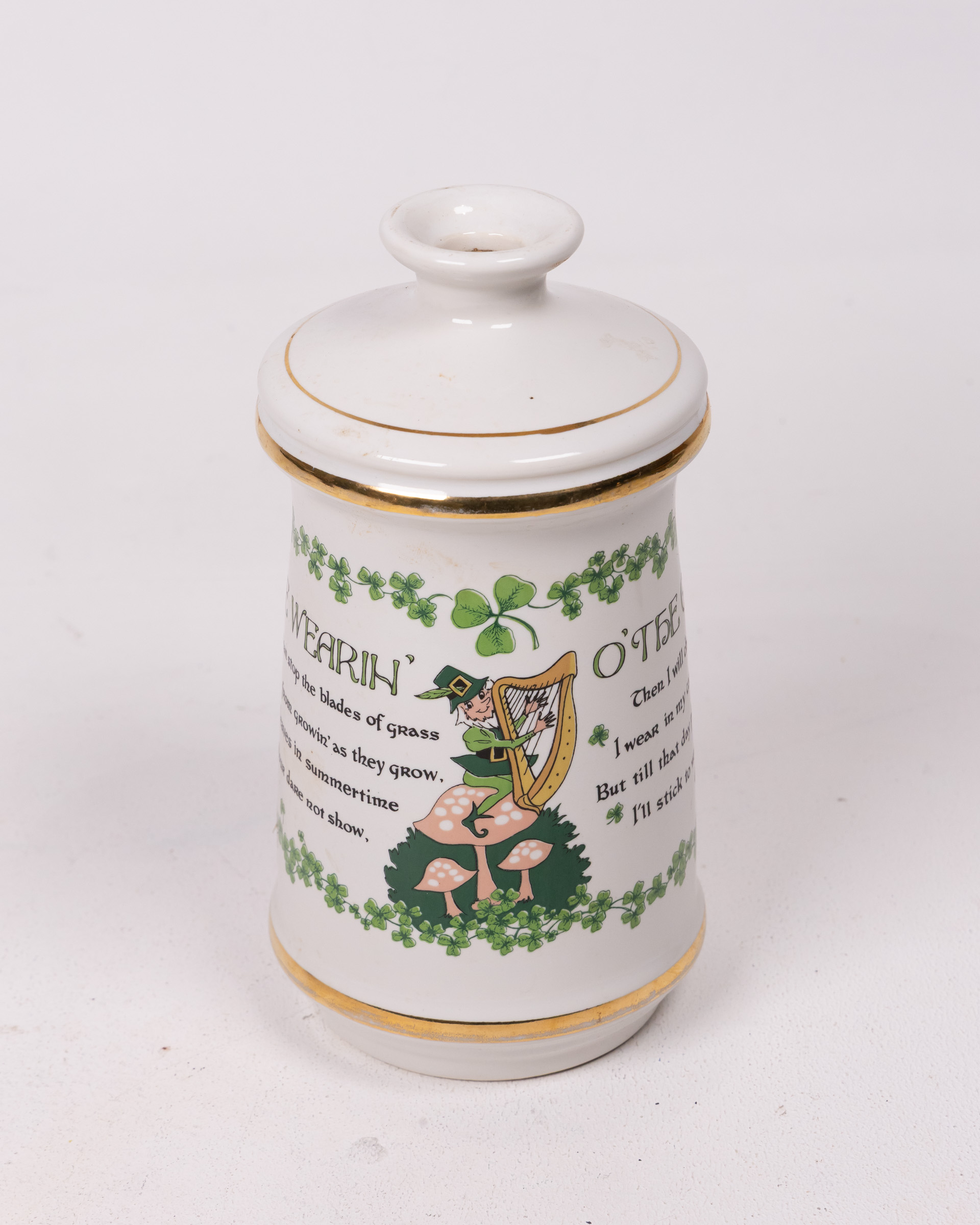 Old Fitzgerald “Wearin’ O’ the Green” Whiskey Decanter