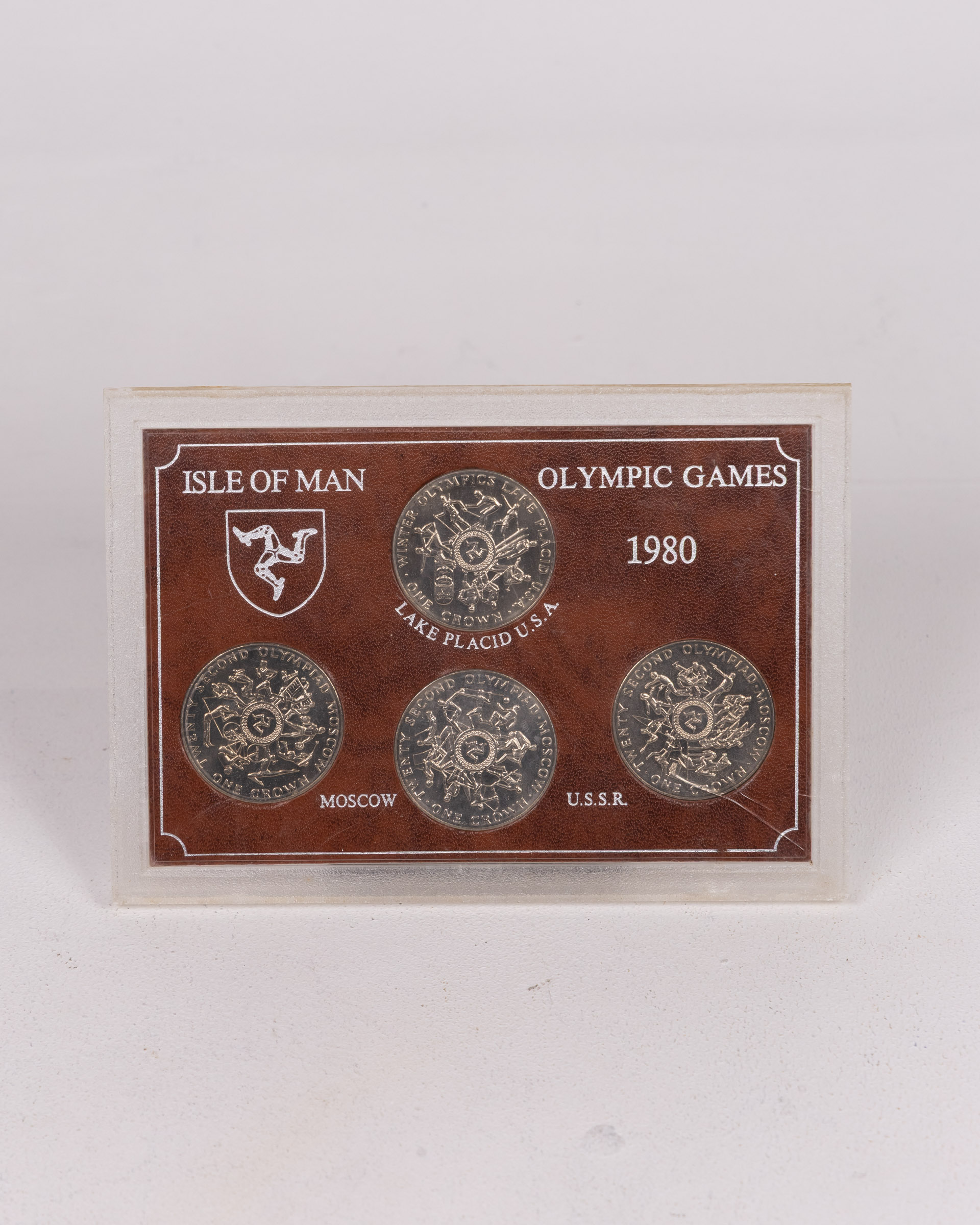 Isle of Man 1980 Olympic Games Crown Coin Set