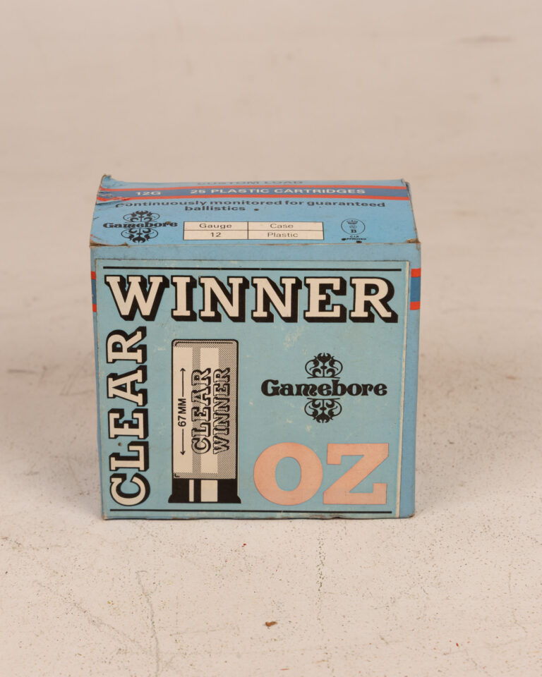 Gamebore Clear Winner 12G Cartridges Box