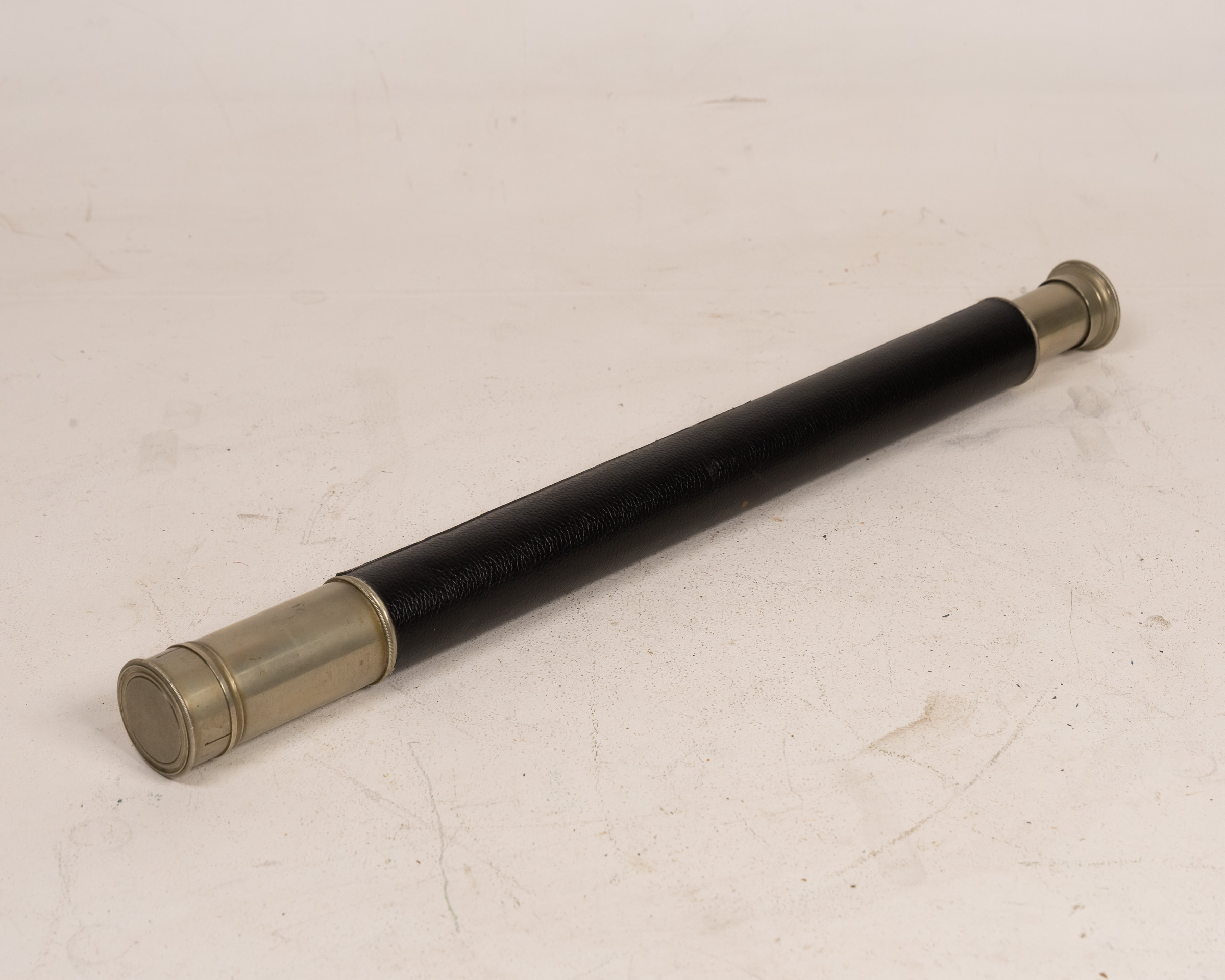 Dollond London Vintage Leather Wrapped Brass Telescope