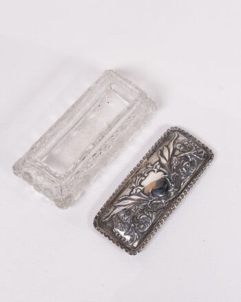 1906 Crystal Trinket Box with Solid Silver Lid