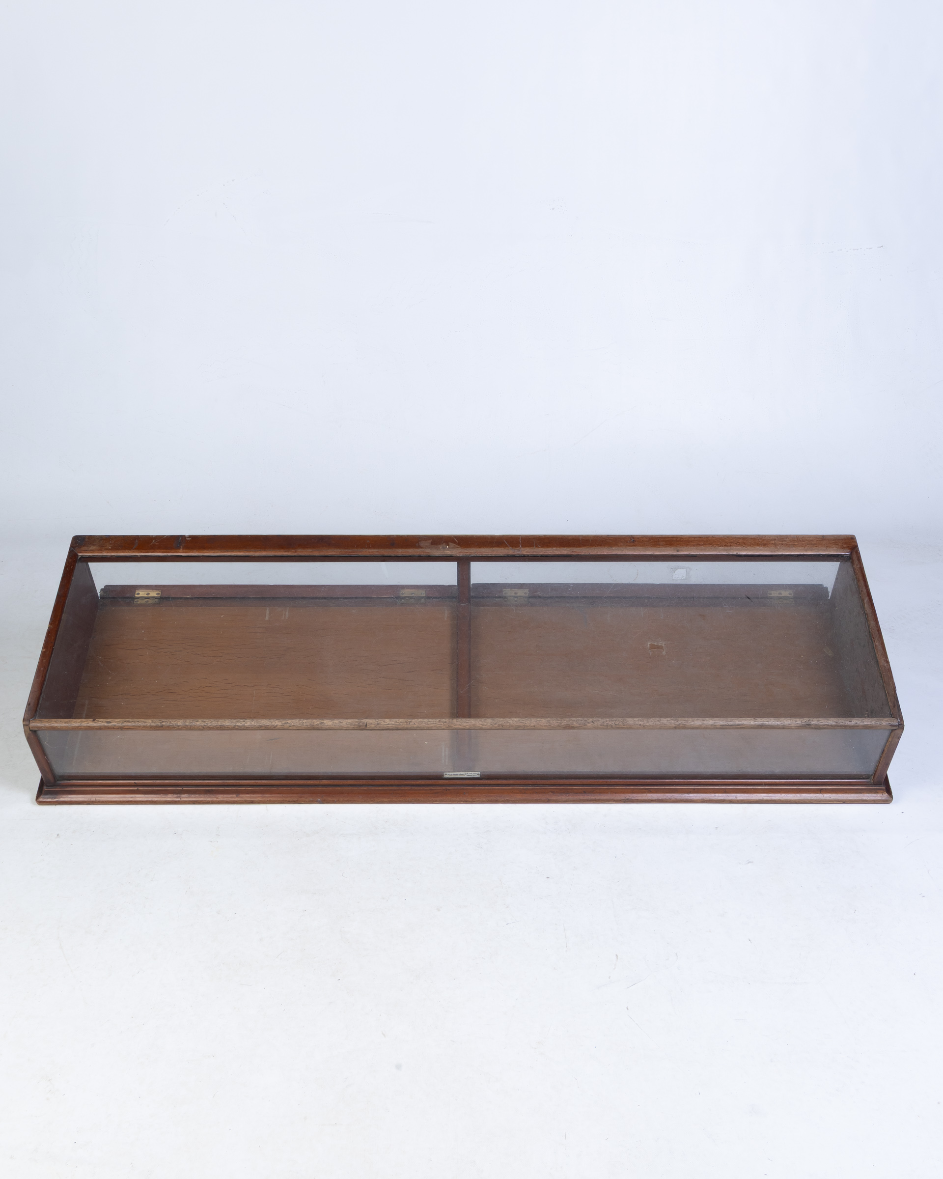 Early 1900s Mahogany Counter Display Cabinet