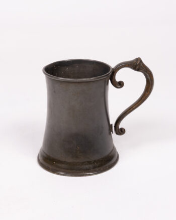 Vintage Pewter Tankard Mug with Handle