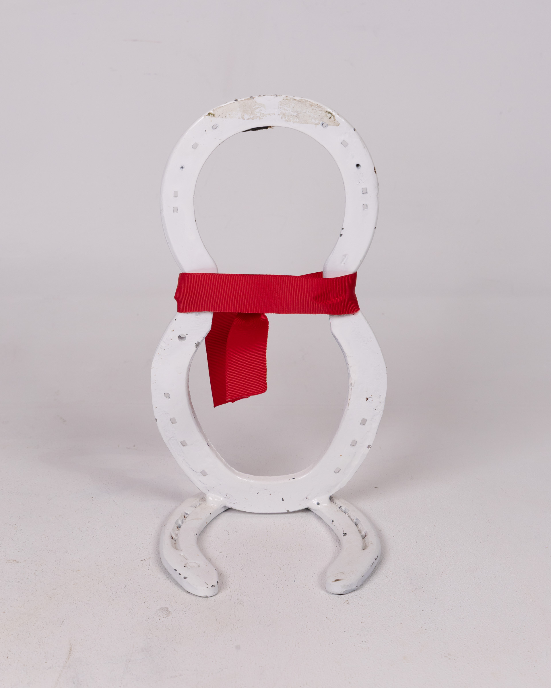 Upcycled Horseshoe Ornament with Ribbon