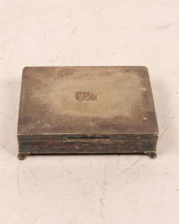 Vintage Silver Plated Trinket Box – Wooden Lined