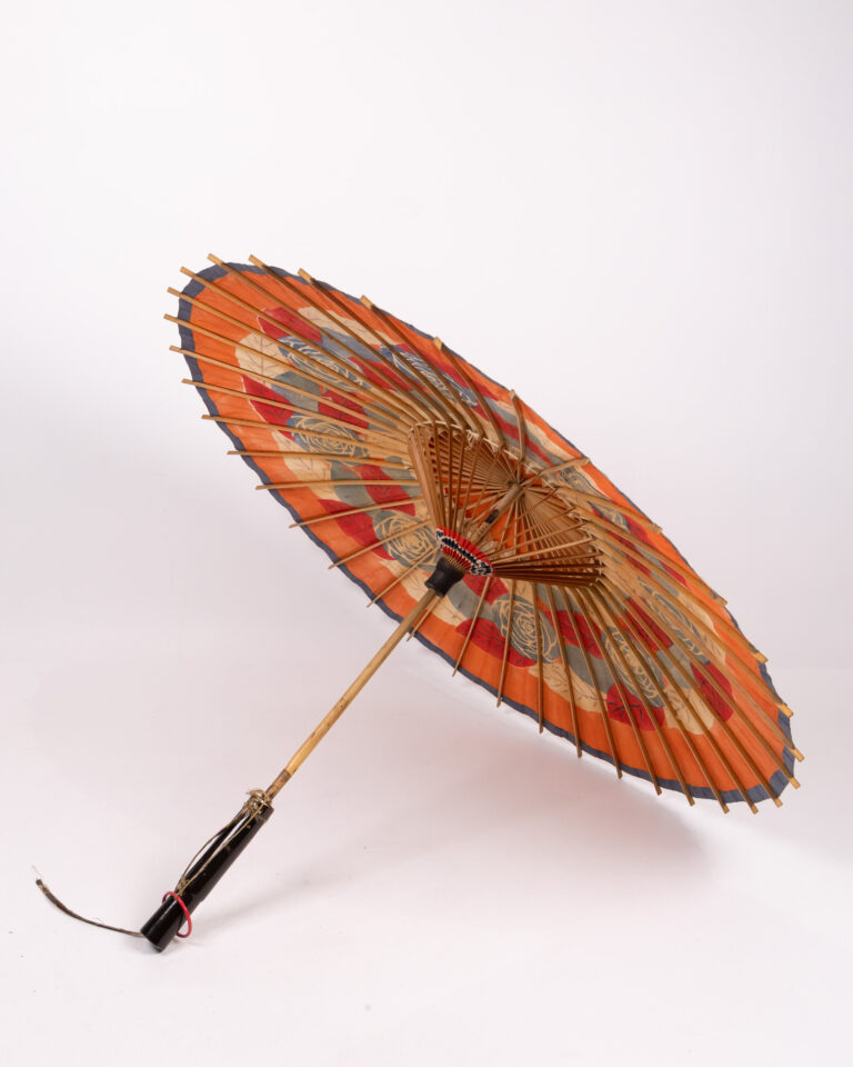 Vintage Oriental Floral Parasol