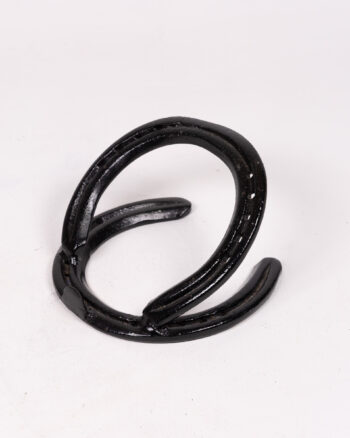 Black Metal Horseshoe Phone Stand