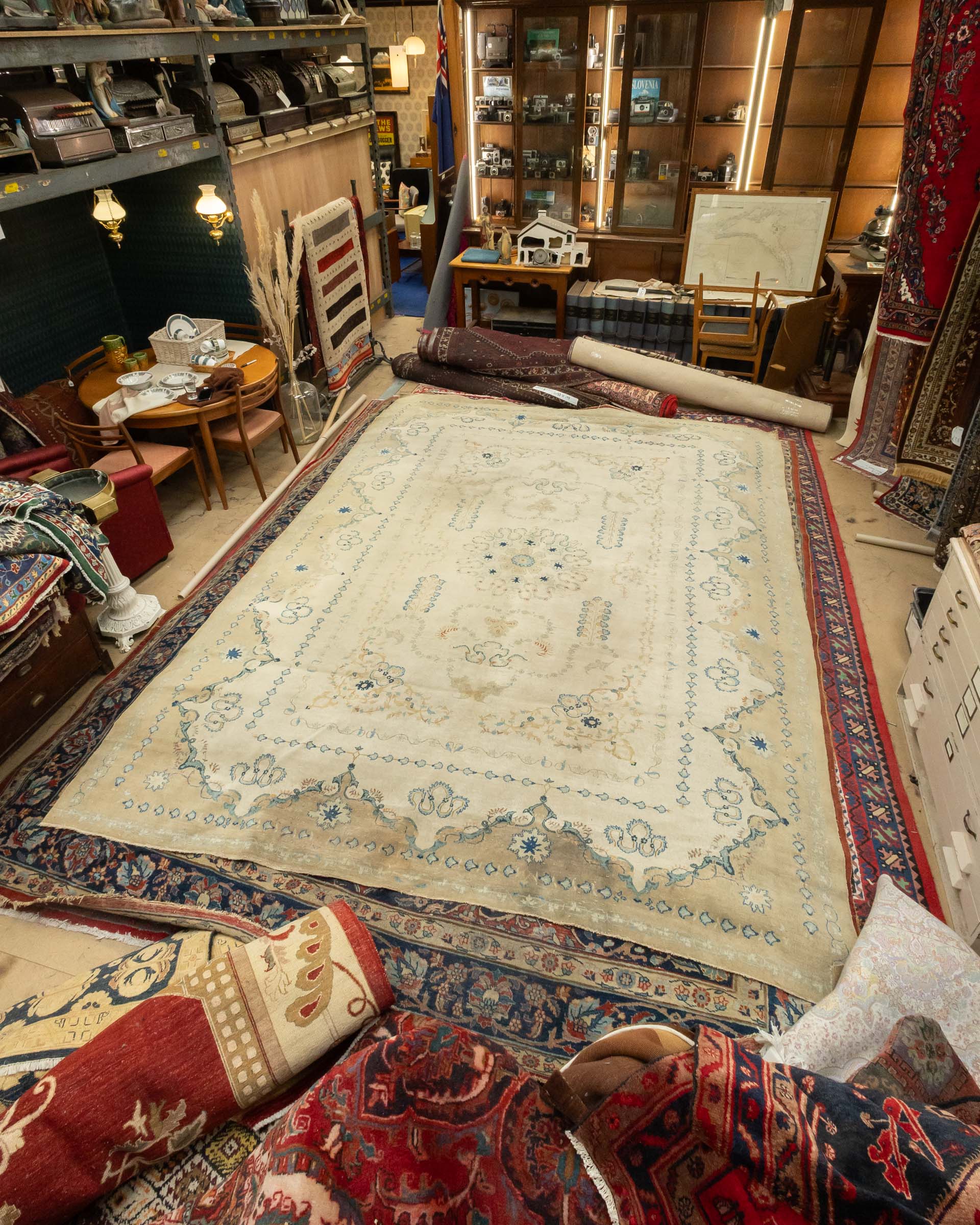 OTSE777 Gold Ground Persian Rug