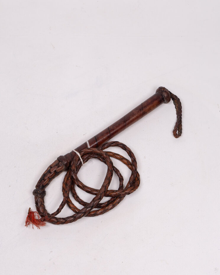 Vintage Leather Bull Whip Riding Crop