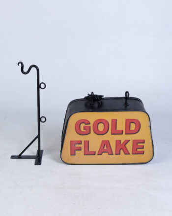 Vintage Gold Flake Tobacco Light-up Sign with Bracket