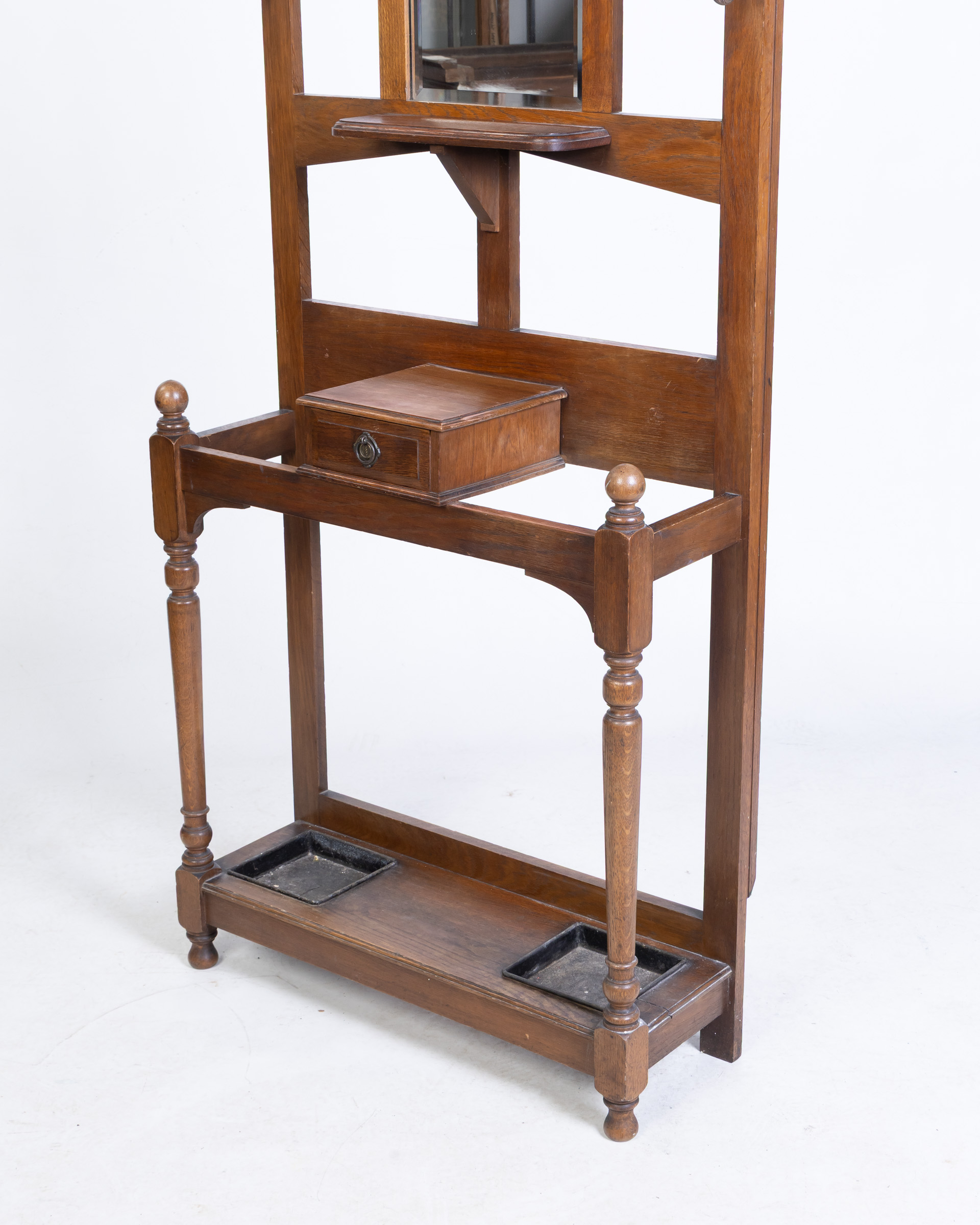 Oak Art Nouveau Style Hall Stand On The Square Emporium