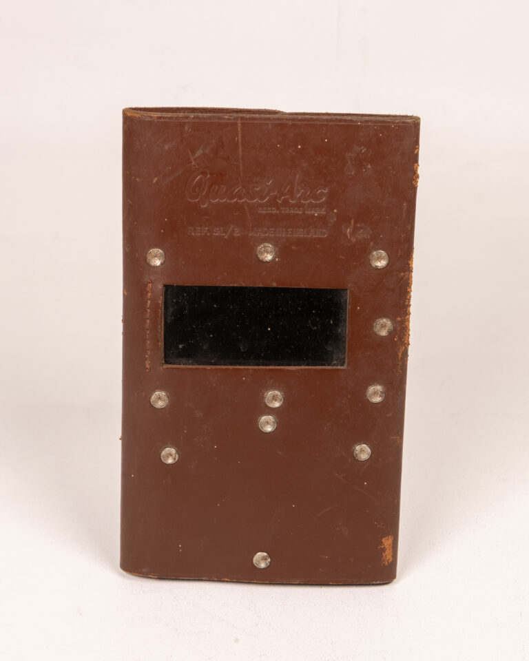 Vintage Quasi-Arc Welding Mask - Brown Leather