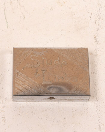 Vintage Studs & Links Metal Box