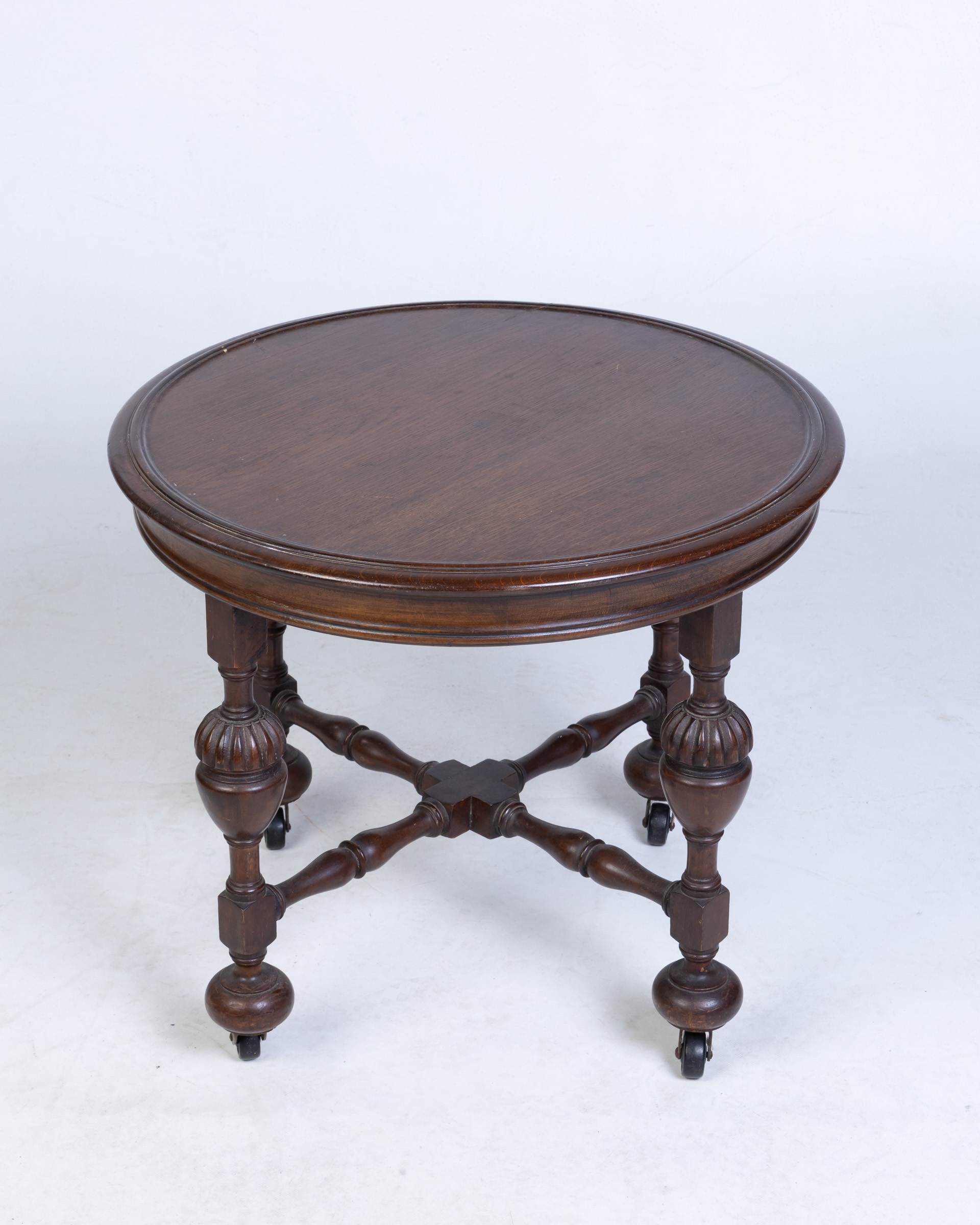 Antique Oak Circular Occasional Table