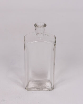 Vintage Clear Glass Apothecary Bottle