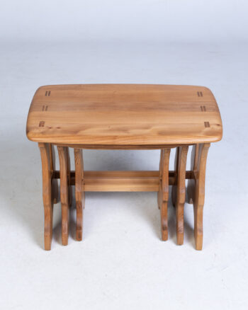 Set of 3 Mid Century Ercol Chantry Nesting Tables