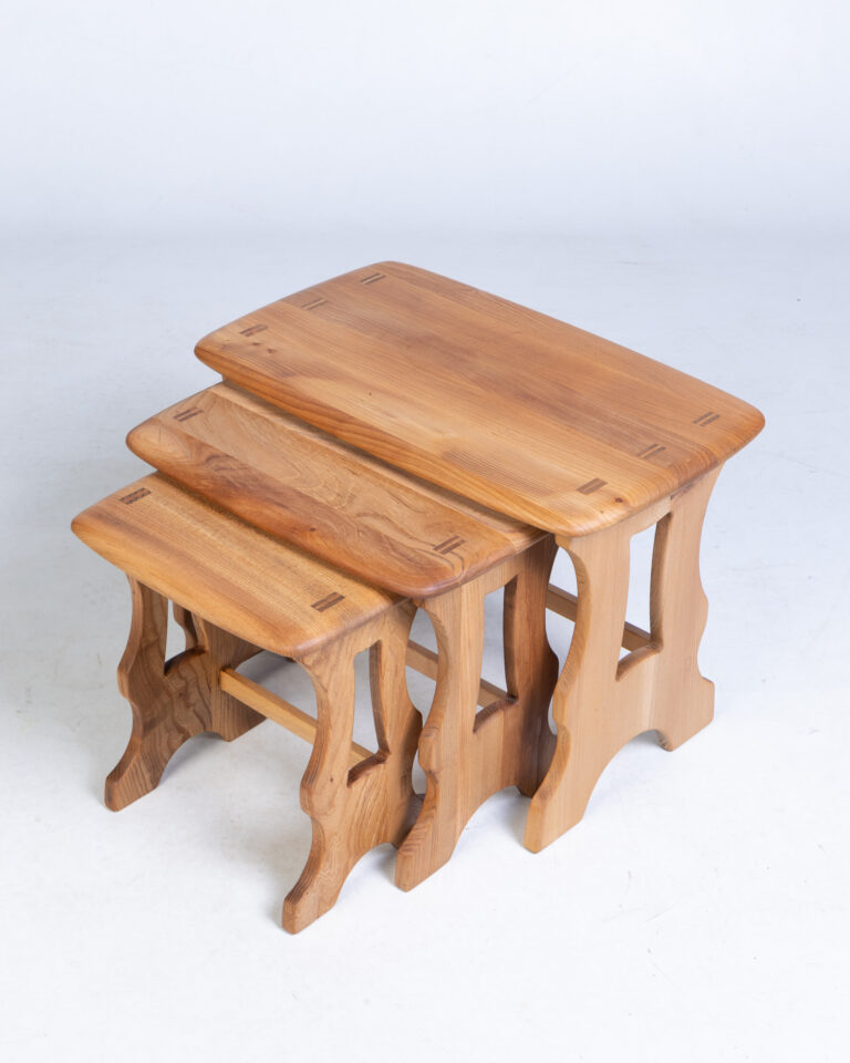 Set of 3 Mid Century Ercol Chantry Nesting Tables