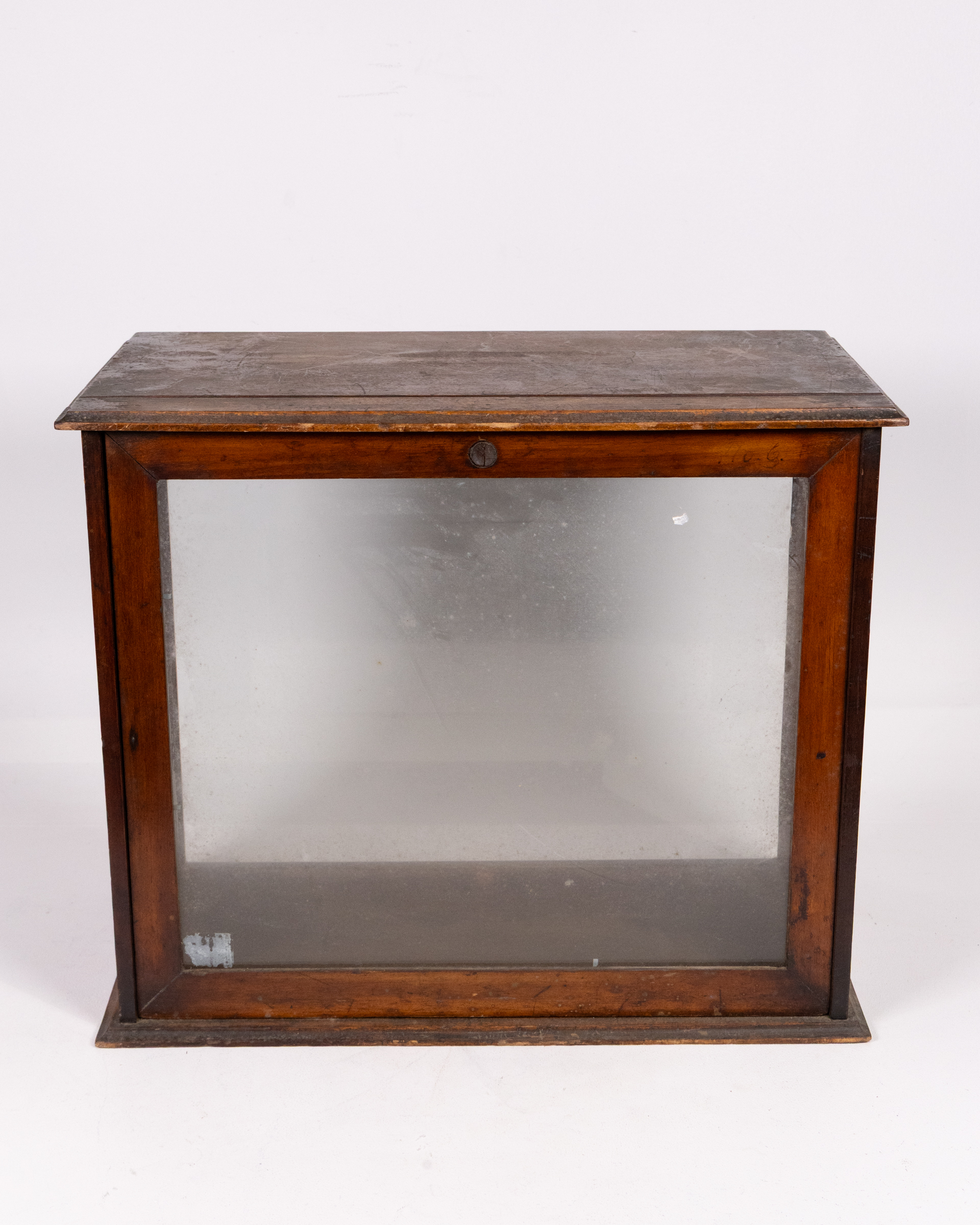 Vintage Glass Fronted Wooden Display Cabinet Storage Unit