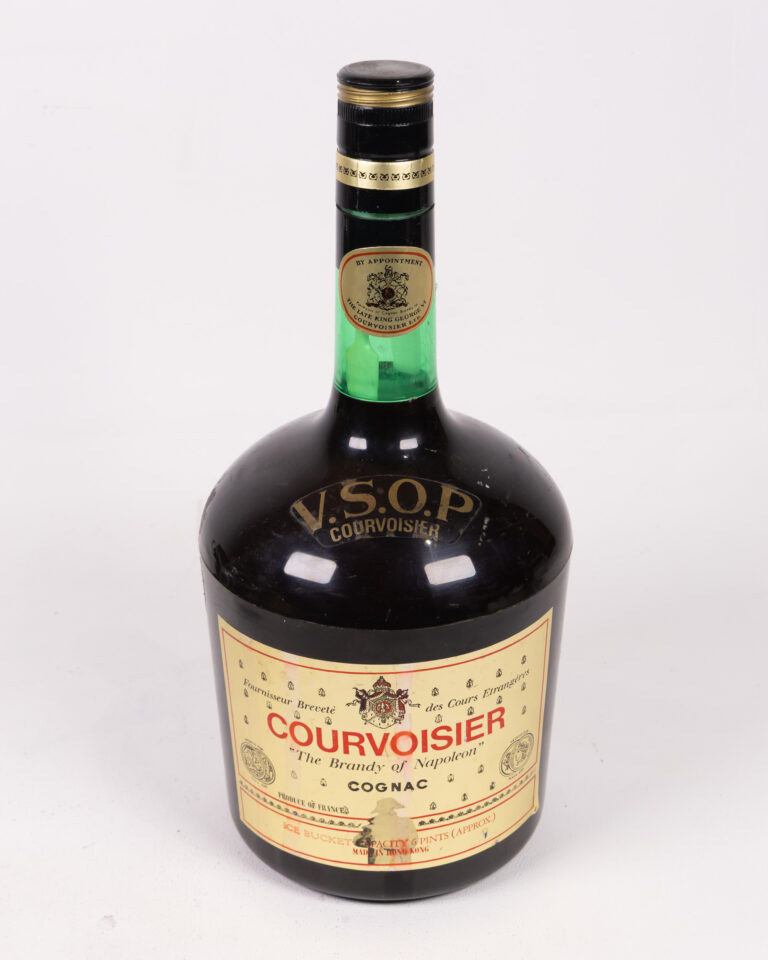 Vintage Courvoisier VSOP Cognac Bottle Shaped Ice Bucket